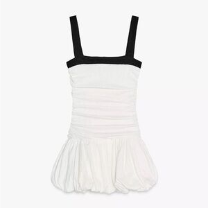 Zara Balloon Textured Dress